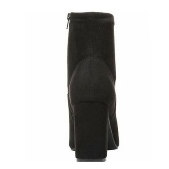 Carlos Santana Reza Hawa 2 Booties Ankle Boots Suede Heel Zip Almond Toe - Picture 2 of 6